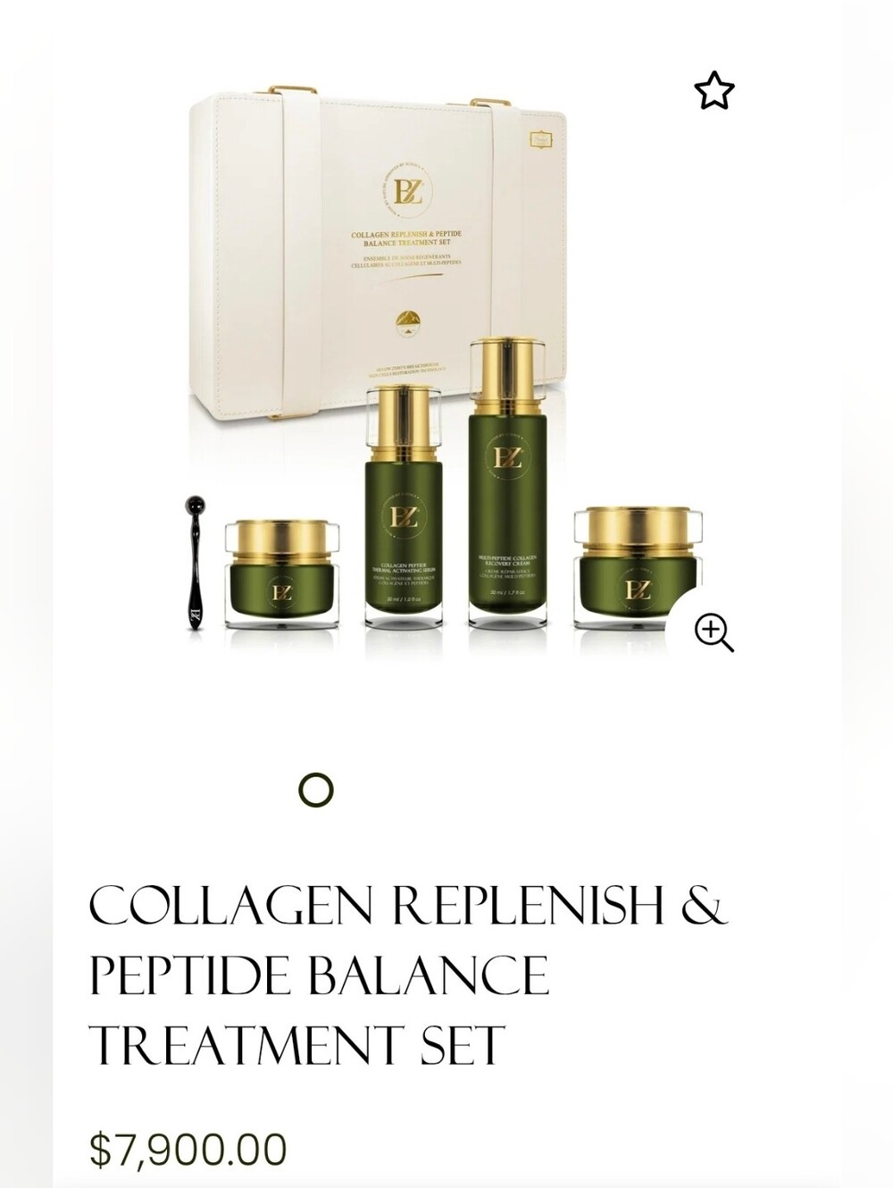 Below Zero Collagen Replenish & Peptide Balance Treatment Set - NEW & SEALED 4pc